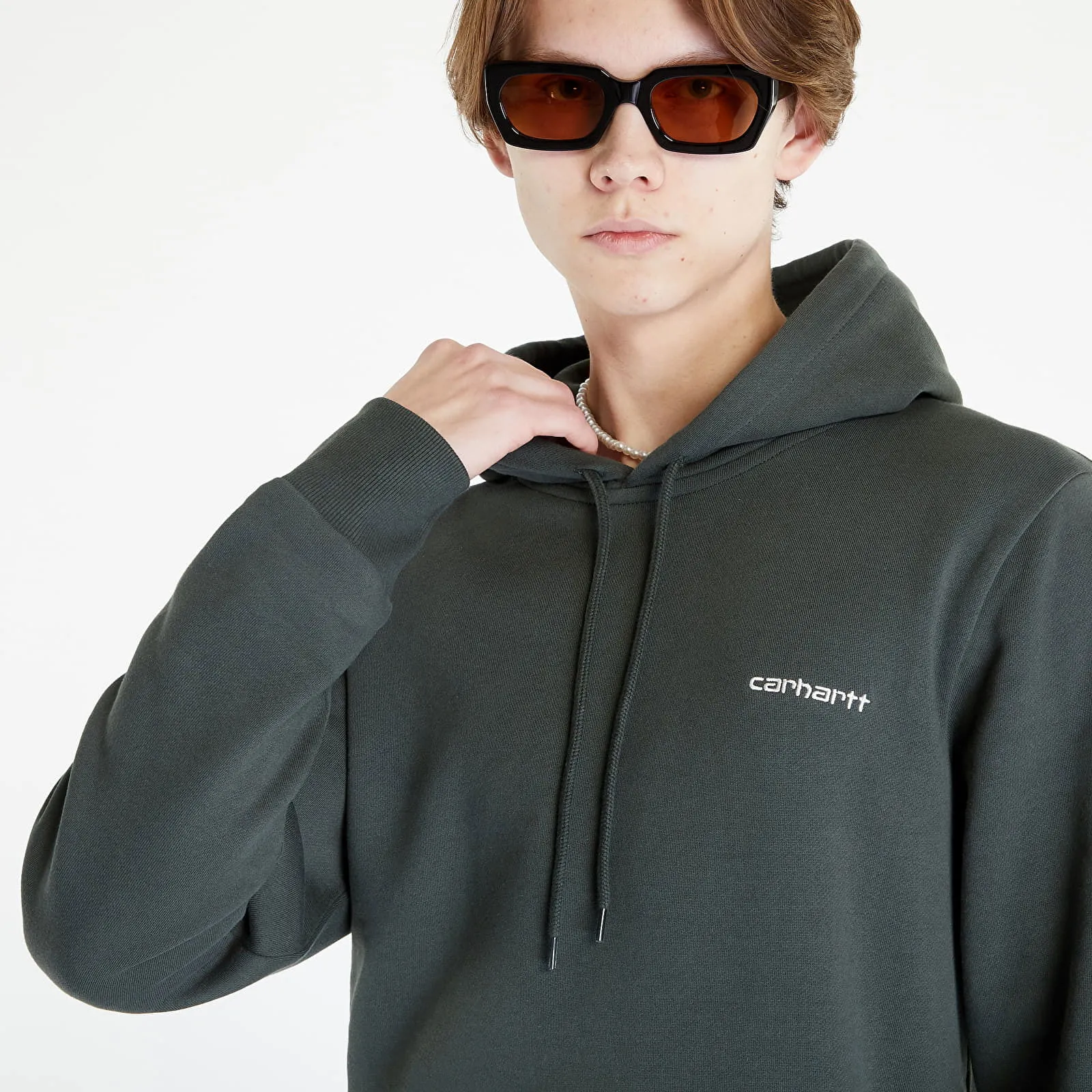 Carhartt WIP Hooded Script Embroidery Sweat