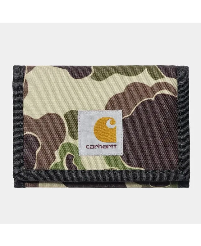 Cartera Carhartt WIP Alec Wallet Camo Duck Green