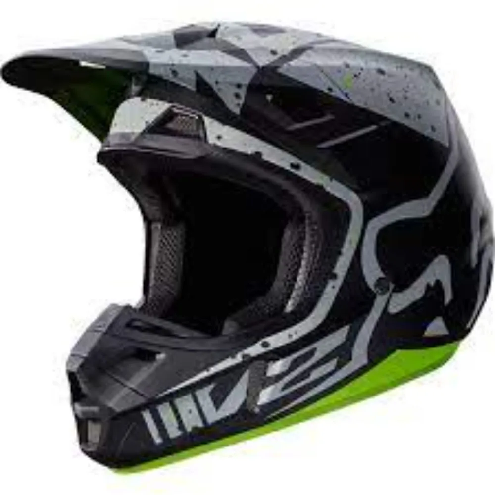 Casco para Hombre FOX V2 NIRV HELMET, ECE GRY/YLW