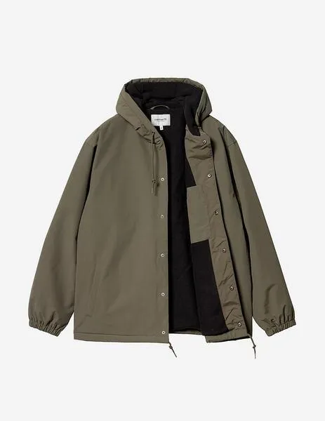 Cazadora CARHARTT HOODED COACH - Cypress/Black