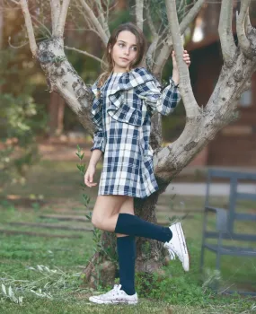 Checked dress Marine collection by Eve Children.