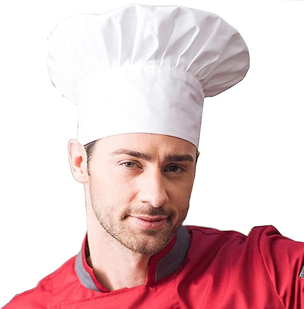 Chef Hat Adult Adjustable Elastic Baker Kitchen Cooking Chef Cap