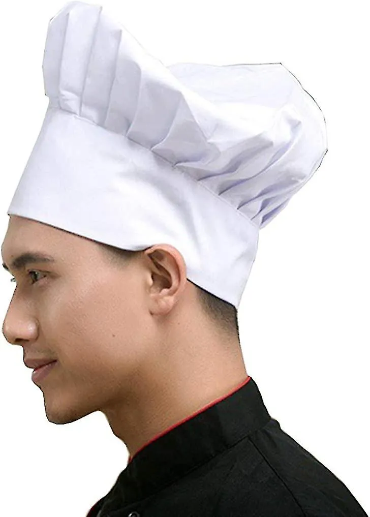 Chef Hat Adult Adjustable Elastic Baker Kitchen Cooking Chef Cap