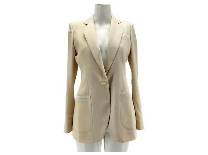 Chloé CHLOE Chaquetas T.ÉL 38 Lana Beige 