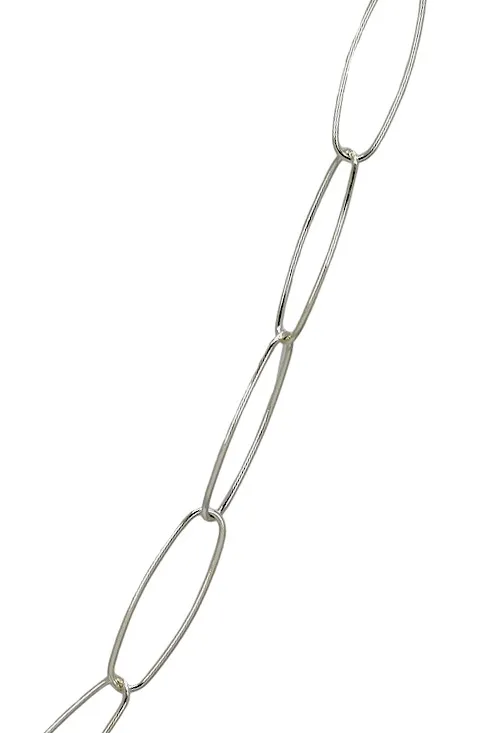 Collar plata eslabones ovalados OPORTUNIDAD 126_OVALL90-60