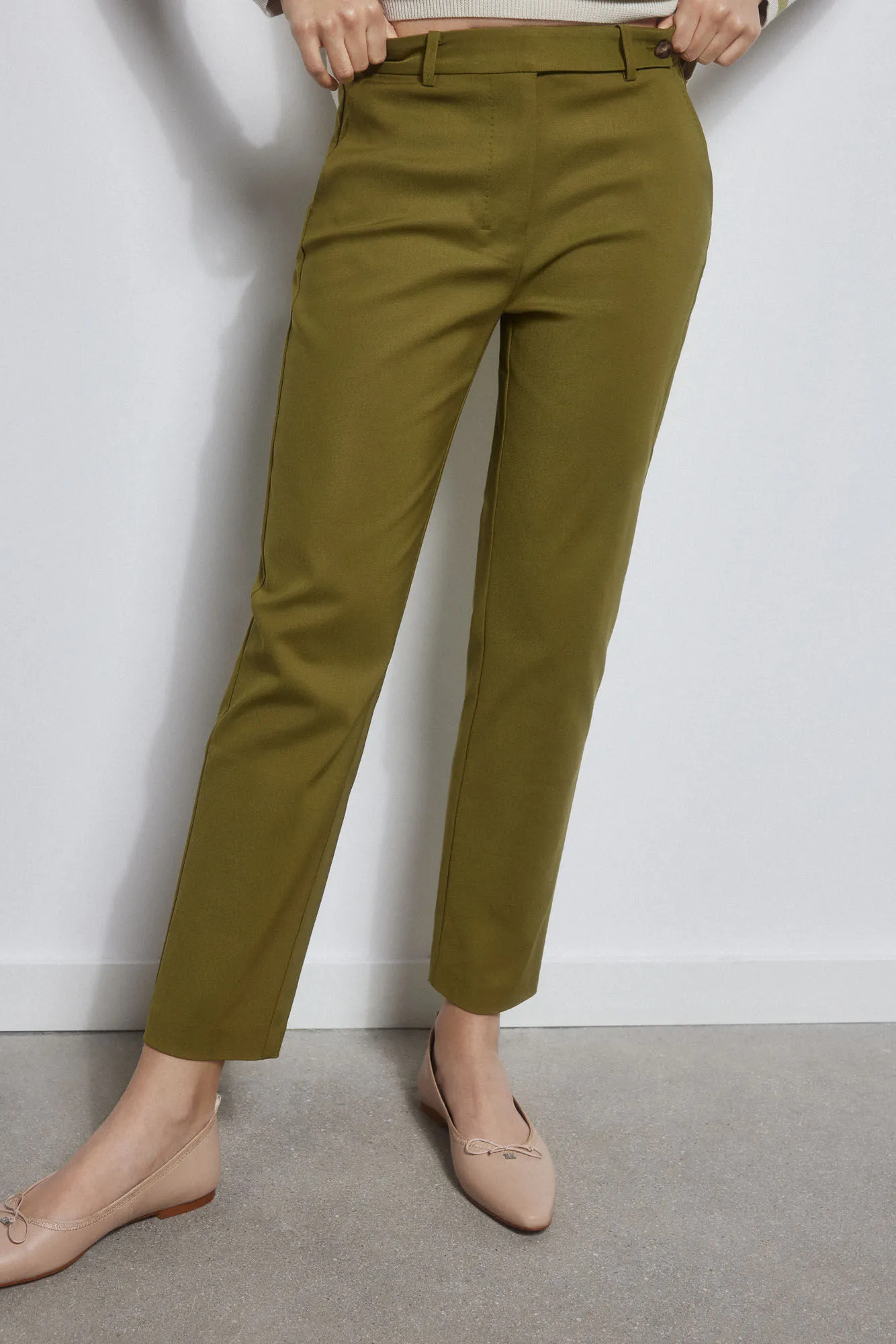 Comfort straight trousers