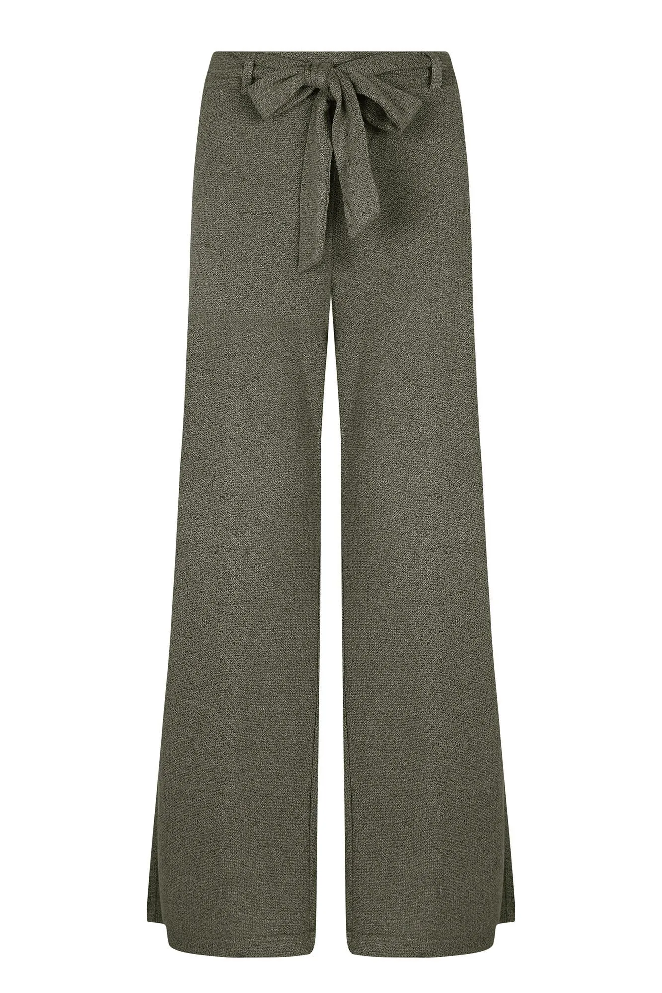 Cropped knit trousers