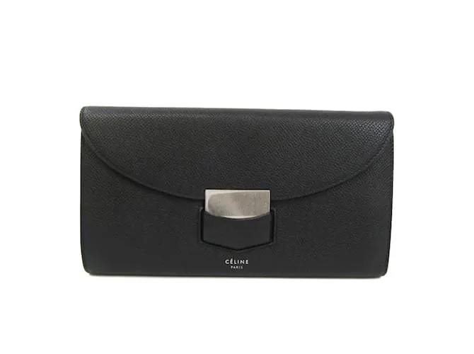 Céline Billetera bi-fold grande Celine Trotter Negro 