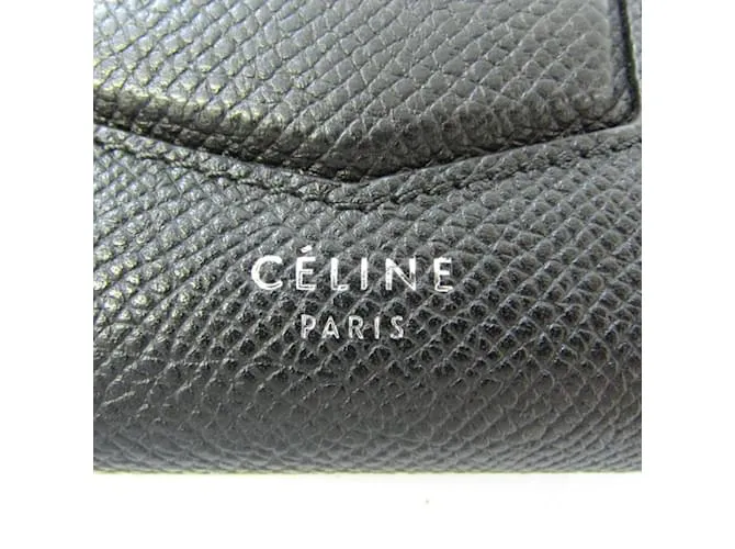 Céline Billetera bi-fold grande Celine Trotter Negro 