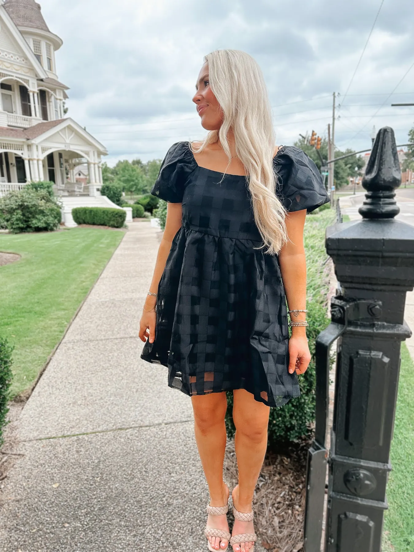 Delicate Daze Black Dress-