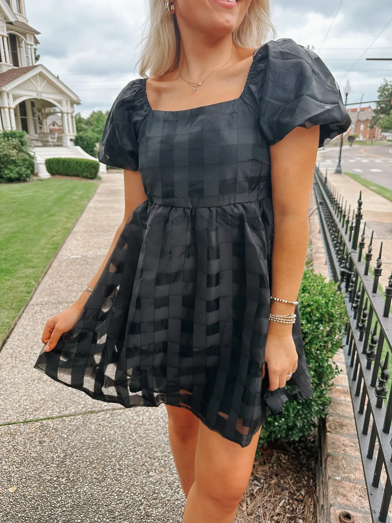 Delicate Daze Black Dress-