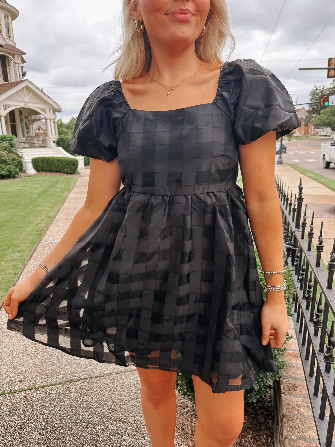 Delicate Daze Black Dress-