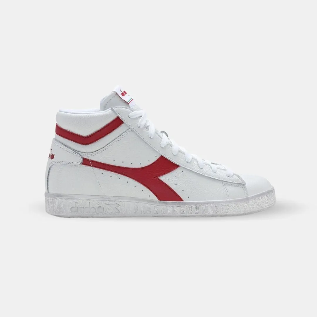 Diadora Game L High Waxed White Red Pepper