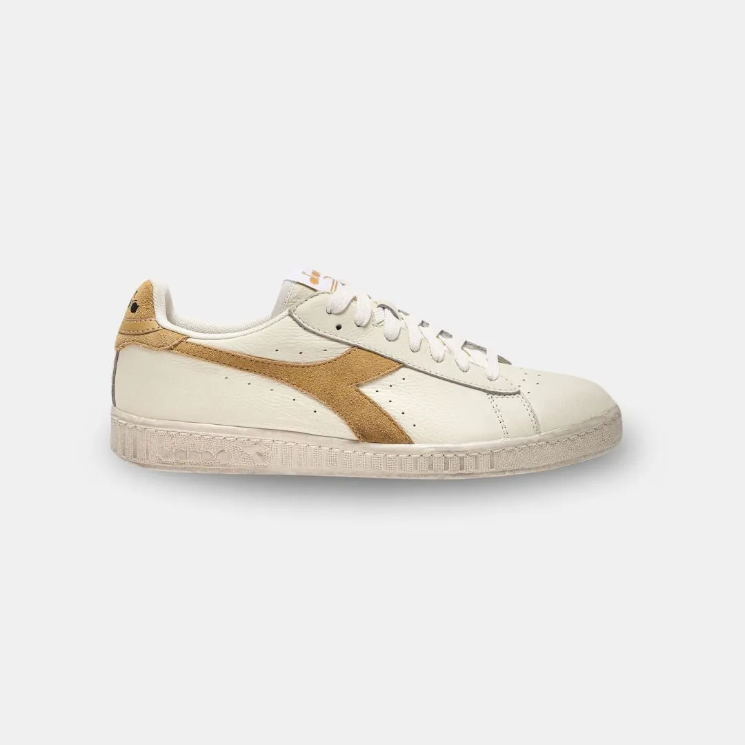 Diadora Game L Low Waxed Suede Pop White Latte