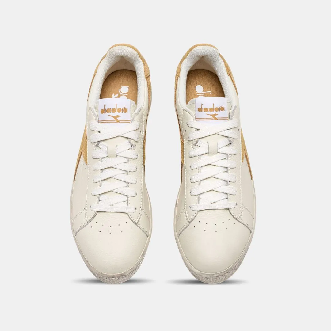 Diadora Game L Low Waxed Suede Pop White Latte