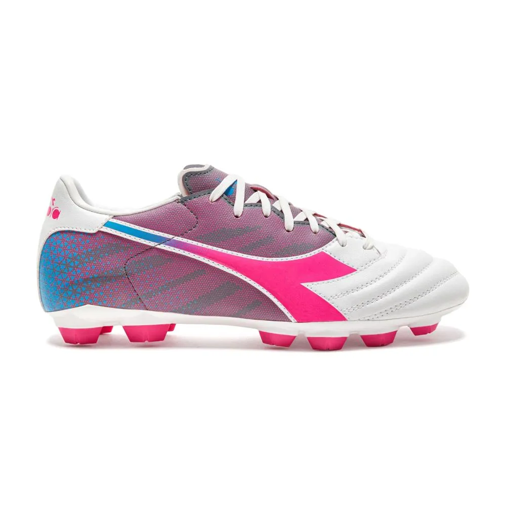 Diadora Masculino Futbol_Campo Brasil_Elite_Veloce_GR_LPU White//Pink_Fluo/Blue_Fluo