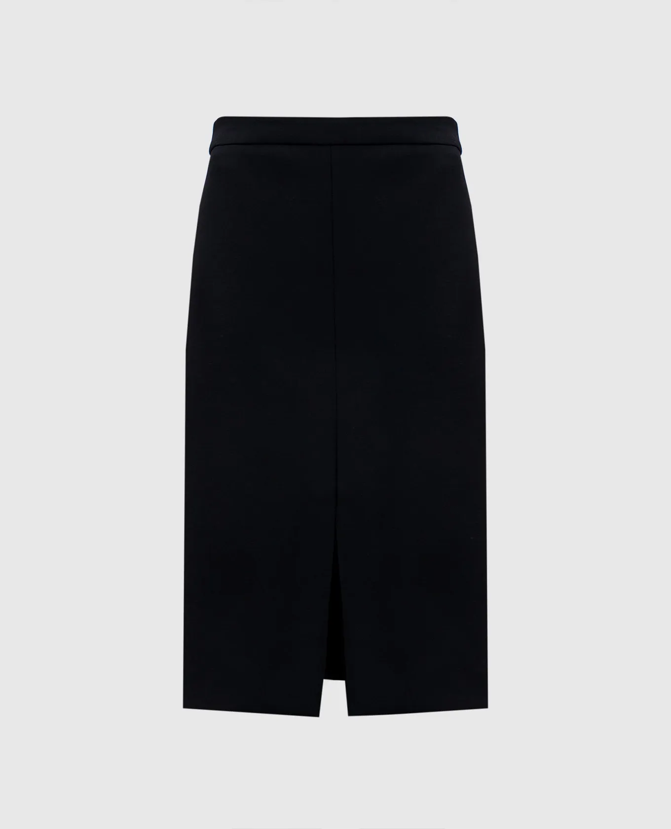 Dolce&Gabbana Black midi skirt with wool