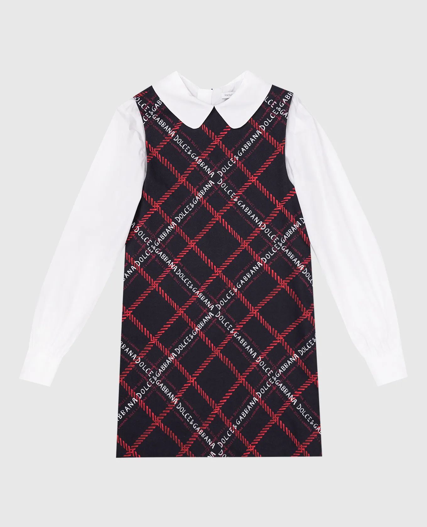 Dolce&Gabbana Children's blue checkered dress