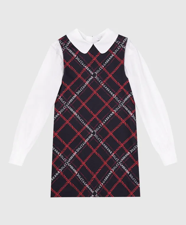 Dolce&Gabbana Children's blue checkered dress