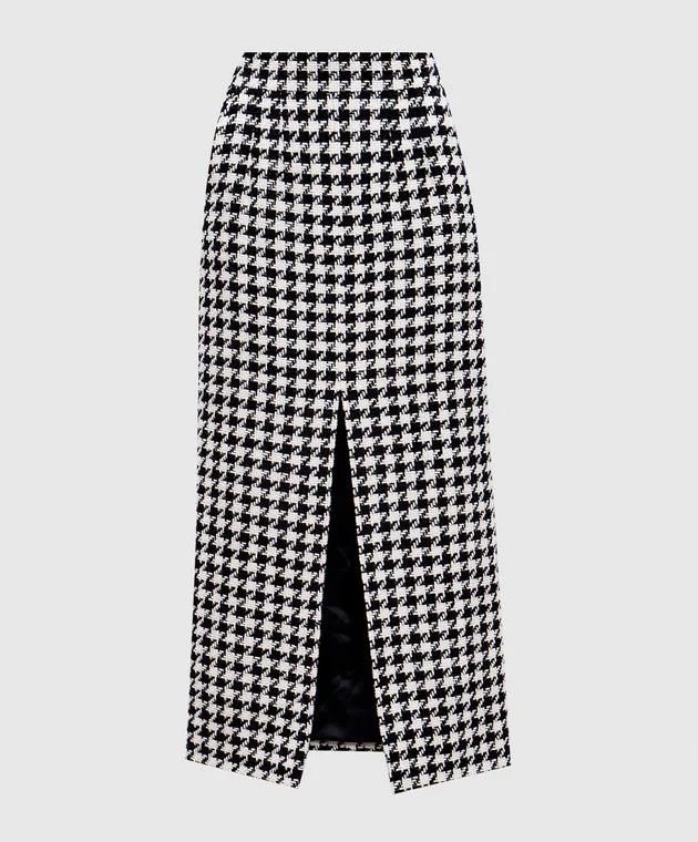 Dolce&Gabbana Midi skirt with patterned wool