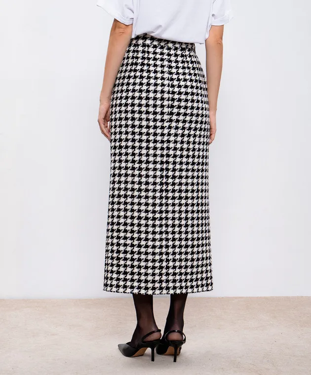 Dolce&Gabbana Midi skirt with patterned wool