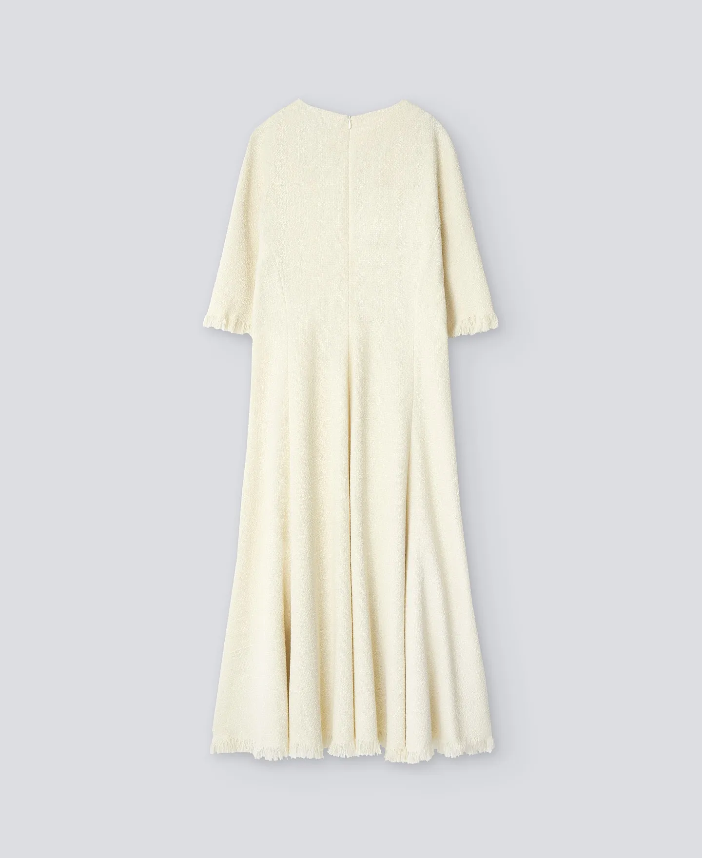 Dress with frayed hem woman