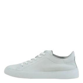 Ecco Street Tray Laced Shoes White