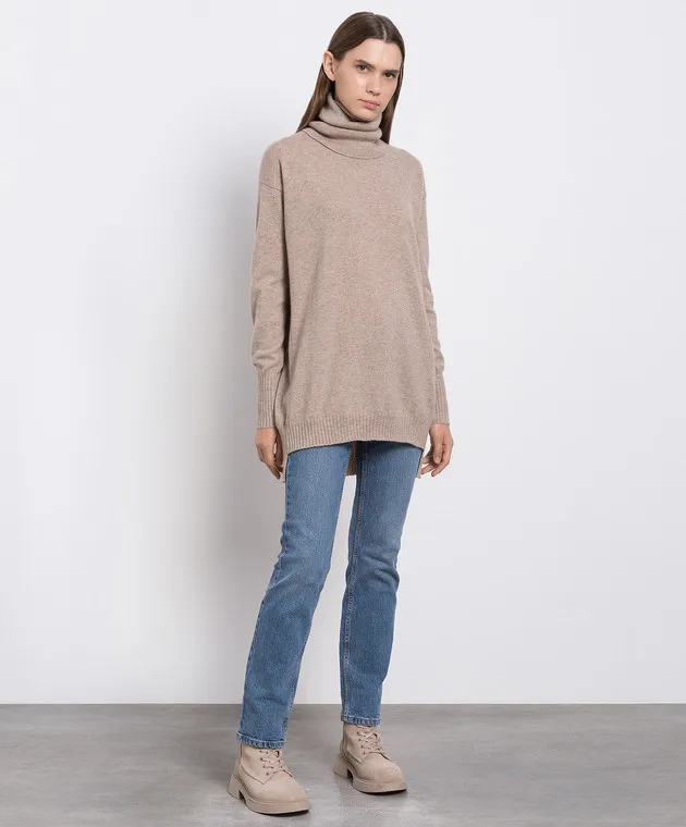 Enrico Mandelli Beige cashmere sweater