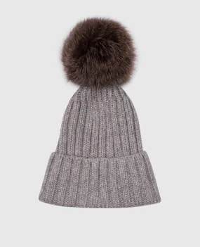 Enrico Mandelli Gray cashmere hat