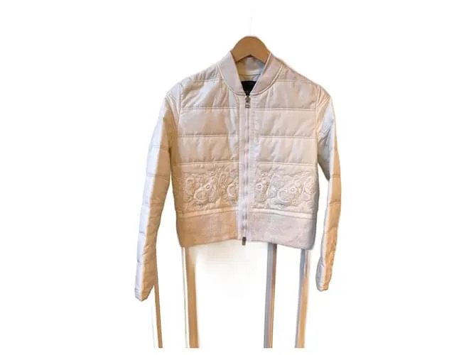 ERMANNO SCERVINO Chaquetas T.ÉL 40 poliéster Blanco 