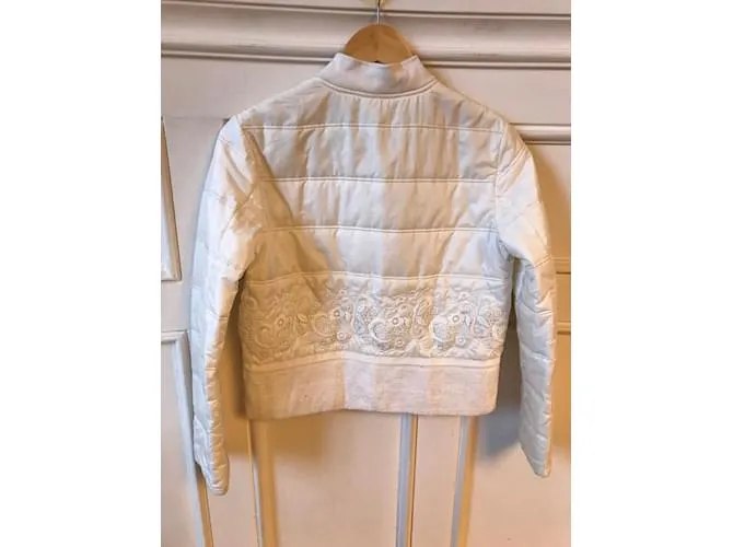 ERMANNO SCERVINO Chaquetas T.ÉL 40 poliéster Blanco 