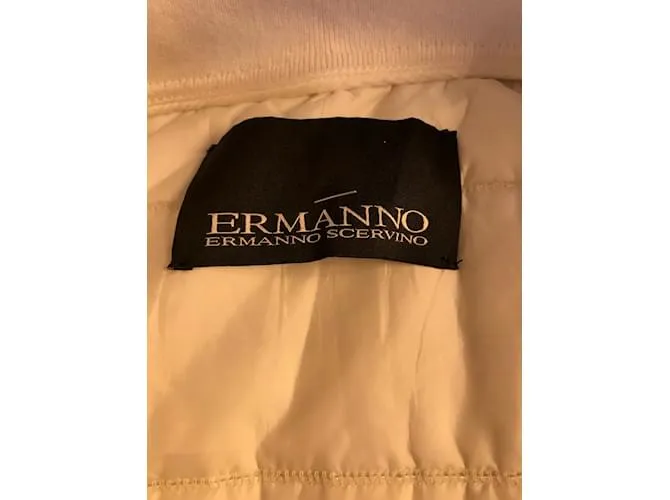 ERMANNO SCERVINO Chaquetas T.ÉL 40 poliéster Blanco 