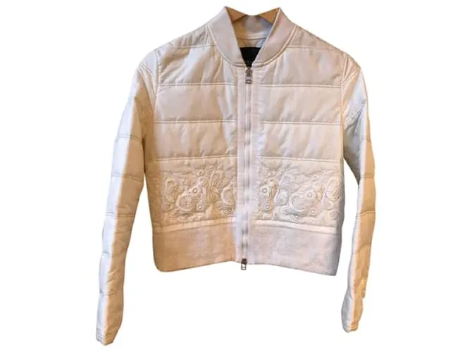 ERMANNO SCERVINO Chaquetas T.ÉL 40 poliéster Blanco 