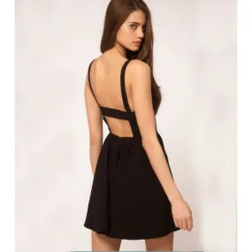  European Style Sexy Nightclub Fashion Halter Dress