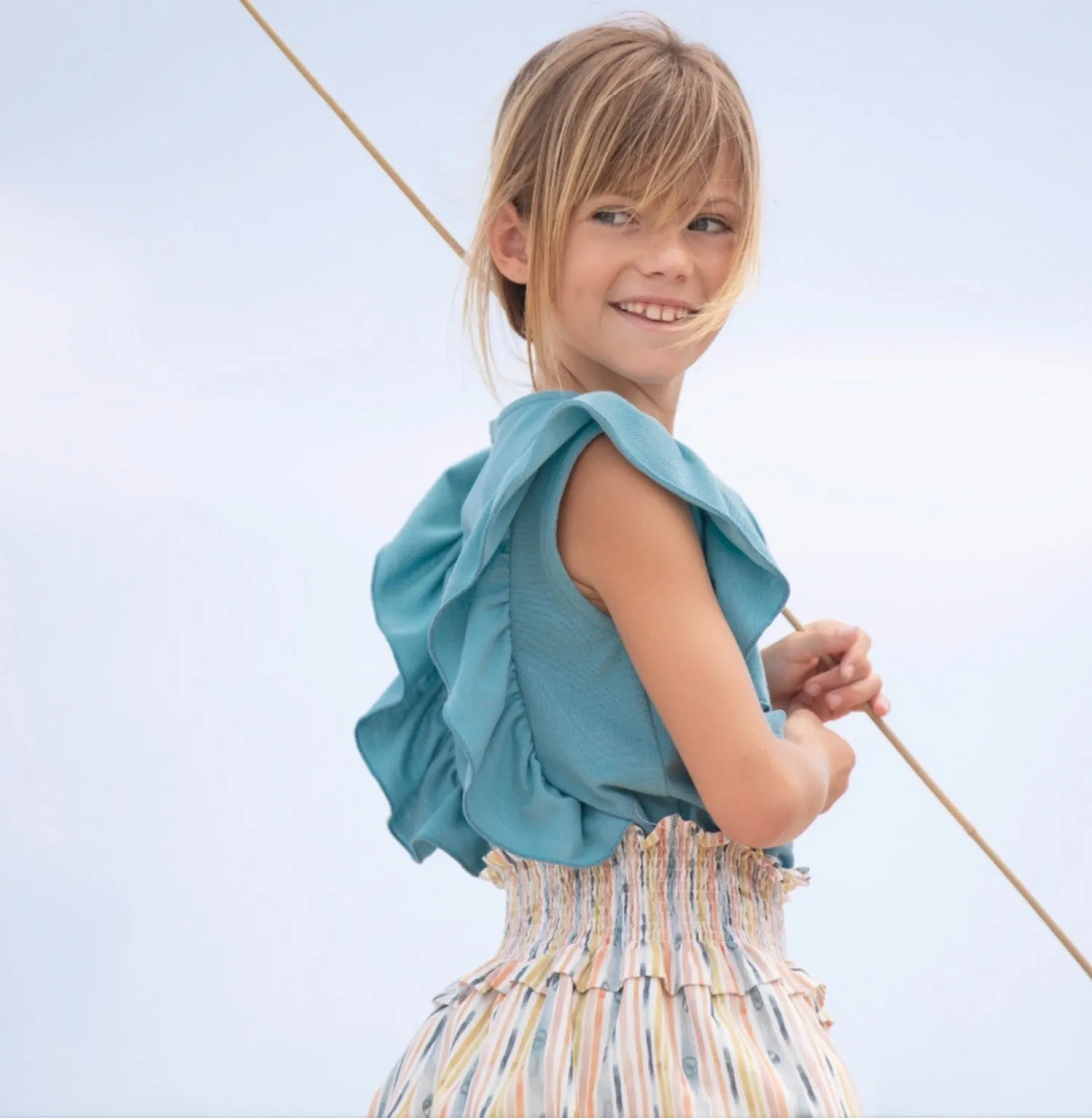 Eve Children blouse and skirt set for girls Rainbow collection