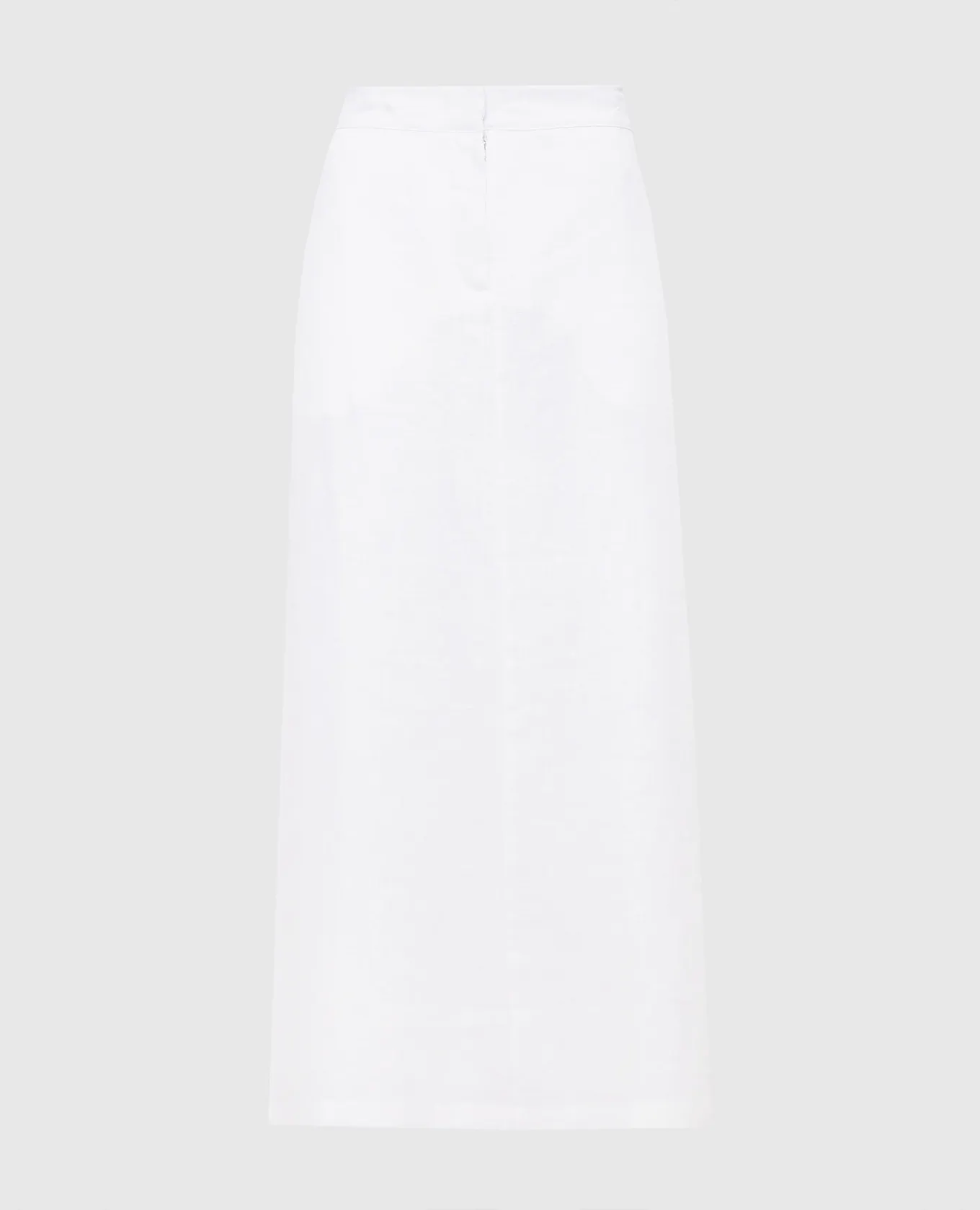 Faithfull White Nelli midi skirt made of linen