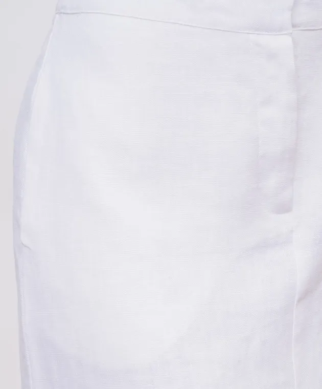 Faithfull White Nelli midi skirt made of linen