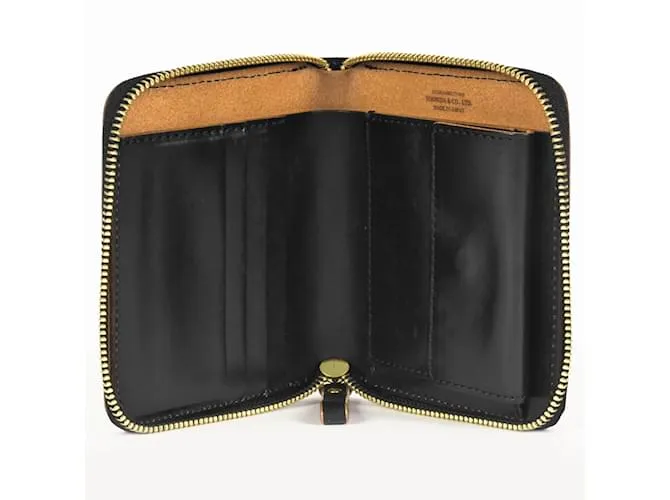 Freeman Porter Billetera de cuero bi-fold Porter Film Negro 