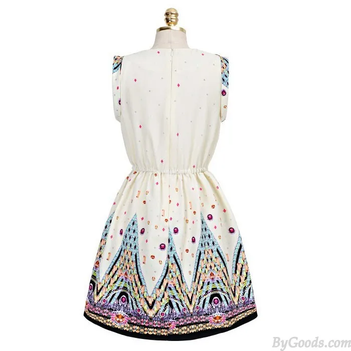 Fresh New Bohemia Print Style Dress