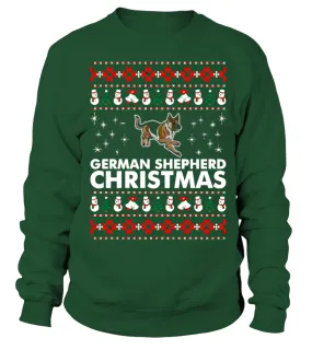 German Shepherd Christmas Sweater Sudadera Unisex