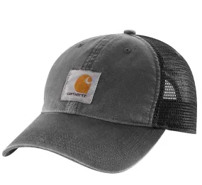 GORRA TRASERA DE MALLA DE LONA CARHARTT EN NEGRO -