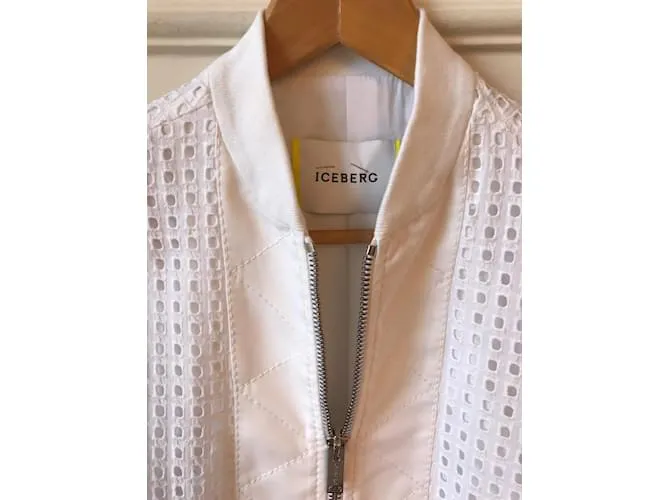 ICEBERG Chaquetas T.fr 34 Algodón Blanco 