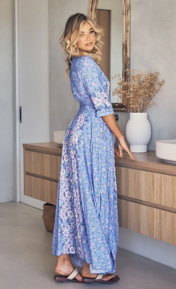 JAASE SERENITY PRINT INDIANA MAXI DRESS