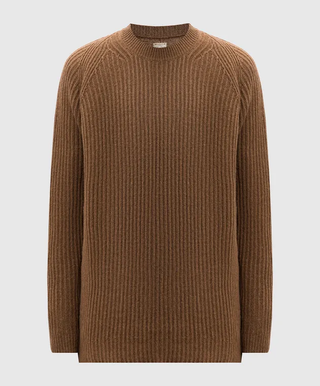 Jan Jan Van Essche Brown camel wool sweater