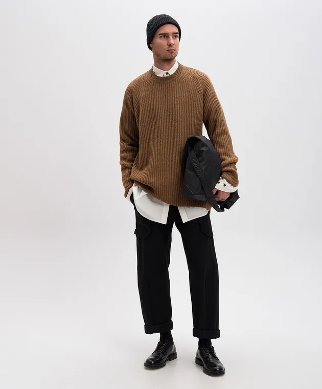 Jan Jan Van Essche Brown camel wool sweater