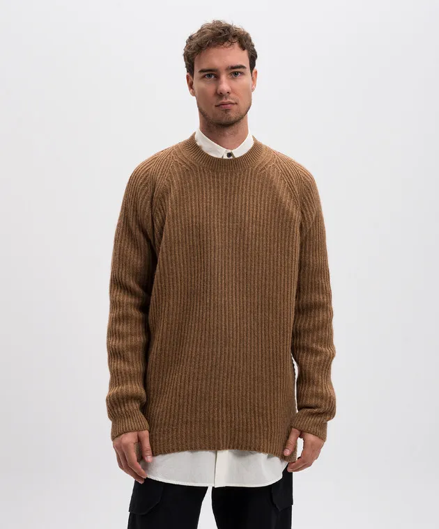 Jan Jan Van Essche Brown camel wool sweater