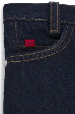 Jeans regular fit para niños en denim azul