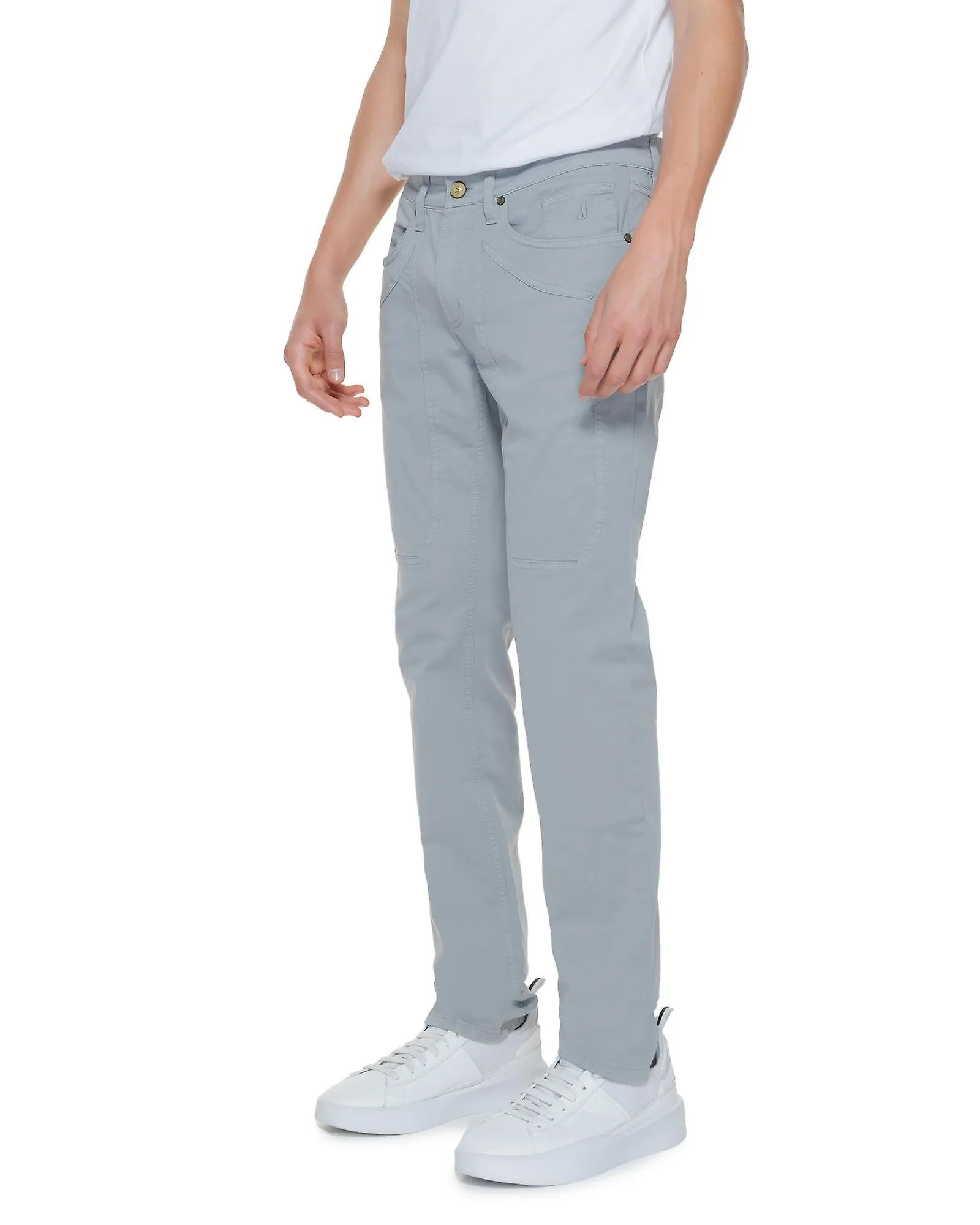 Jeckerson Cotton Blend Zip and Button Trousers