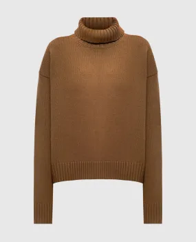 Jil Sander Brown sweater with cashmere