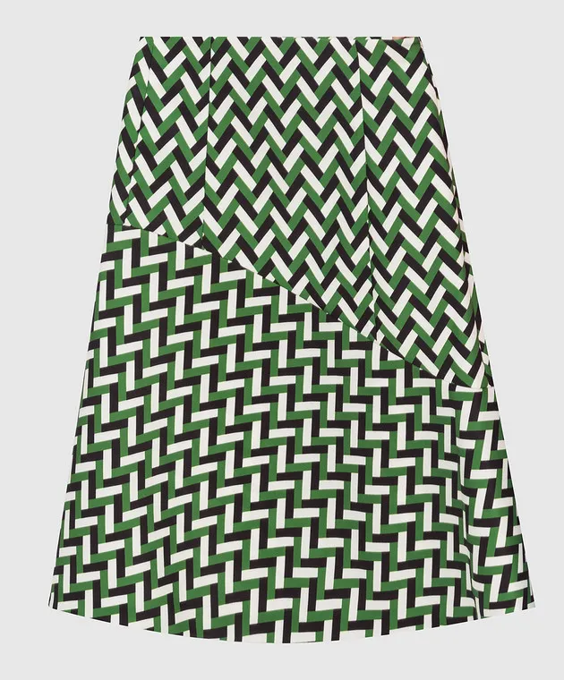 Jil Sander Geometric pattern midi skirt